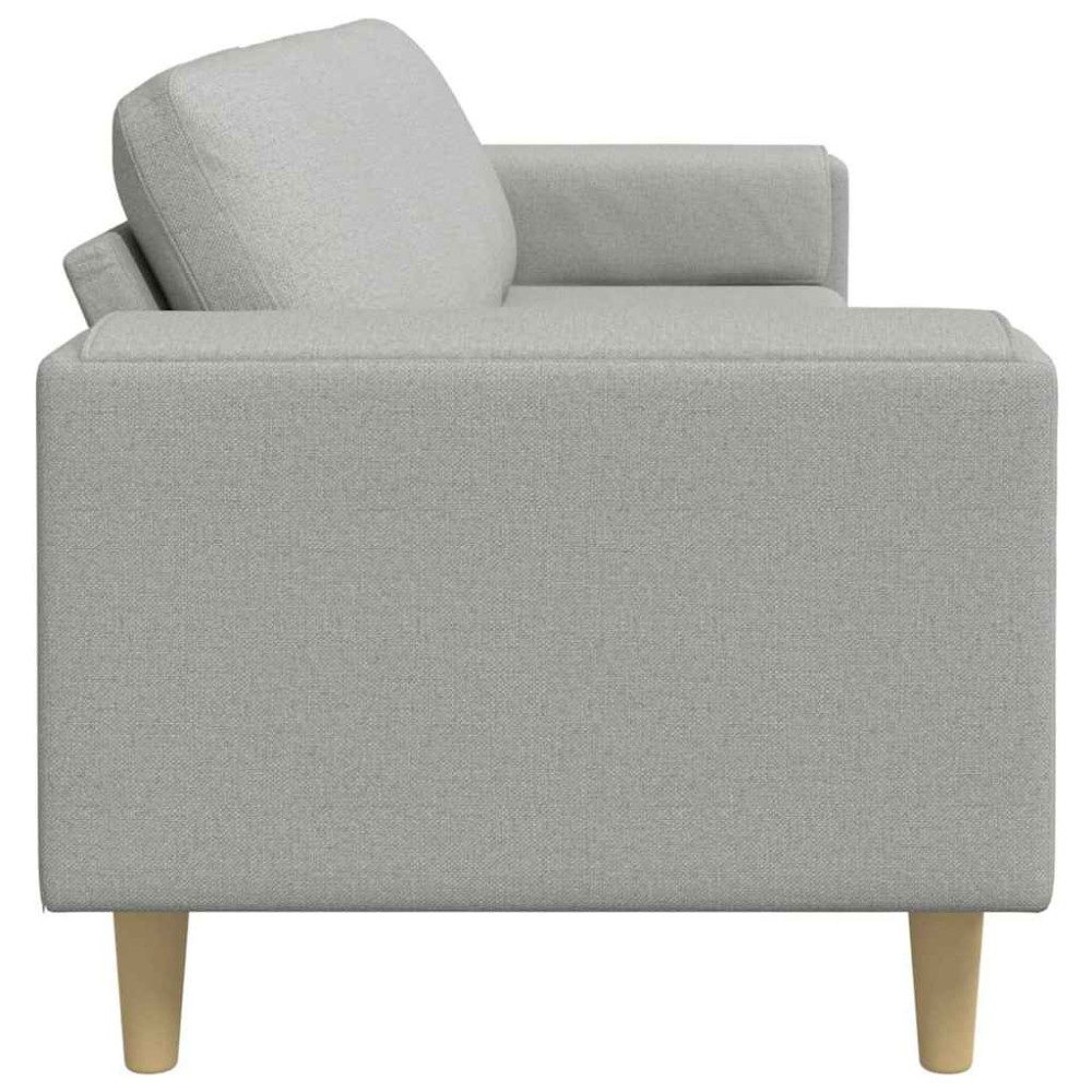 Produktbild för Vardagsrumsoffa Moln Grå 250 x 77 x 76 cm Polyester