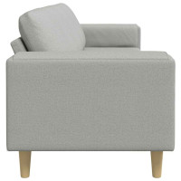 Produktbild för Vardagsrumsoffa Moln Grå 250 x 77 x 76 cm Polyester