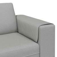 Produktbild för Vardagsrumsoffa Moln Grå 250 x 77 x 76 cm Polyester