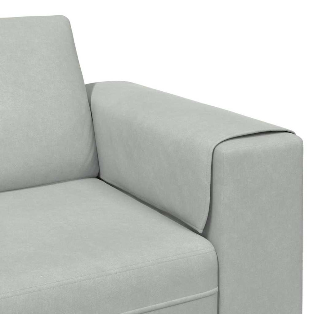 Produktbild för Vardagsrumsoffa Ljusgrå 250 x 77 x 76 cm