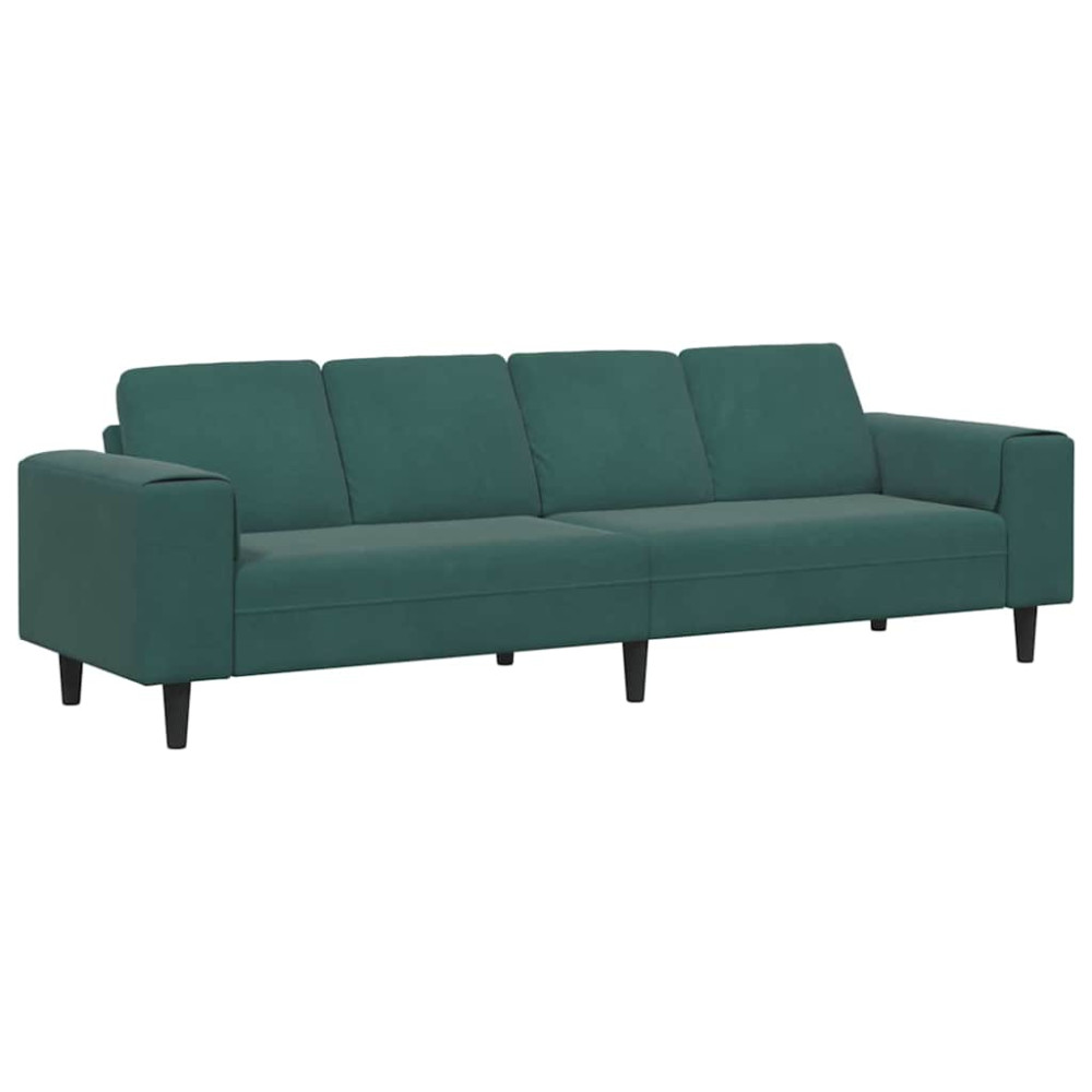 Produktbild för Vardagsrumsoffa Mörkgrön 250 x 77 x 76 cm