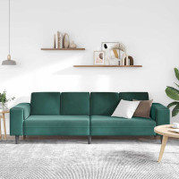 Produktbild för Vardagsrumsoffa Mörkgrön 250 x 77 x 76 cm