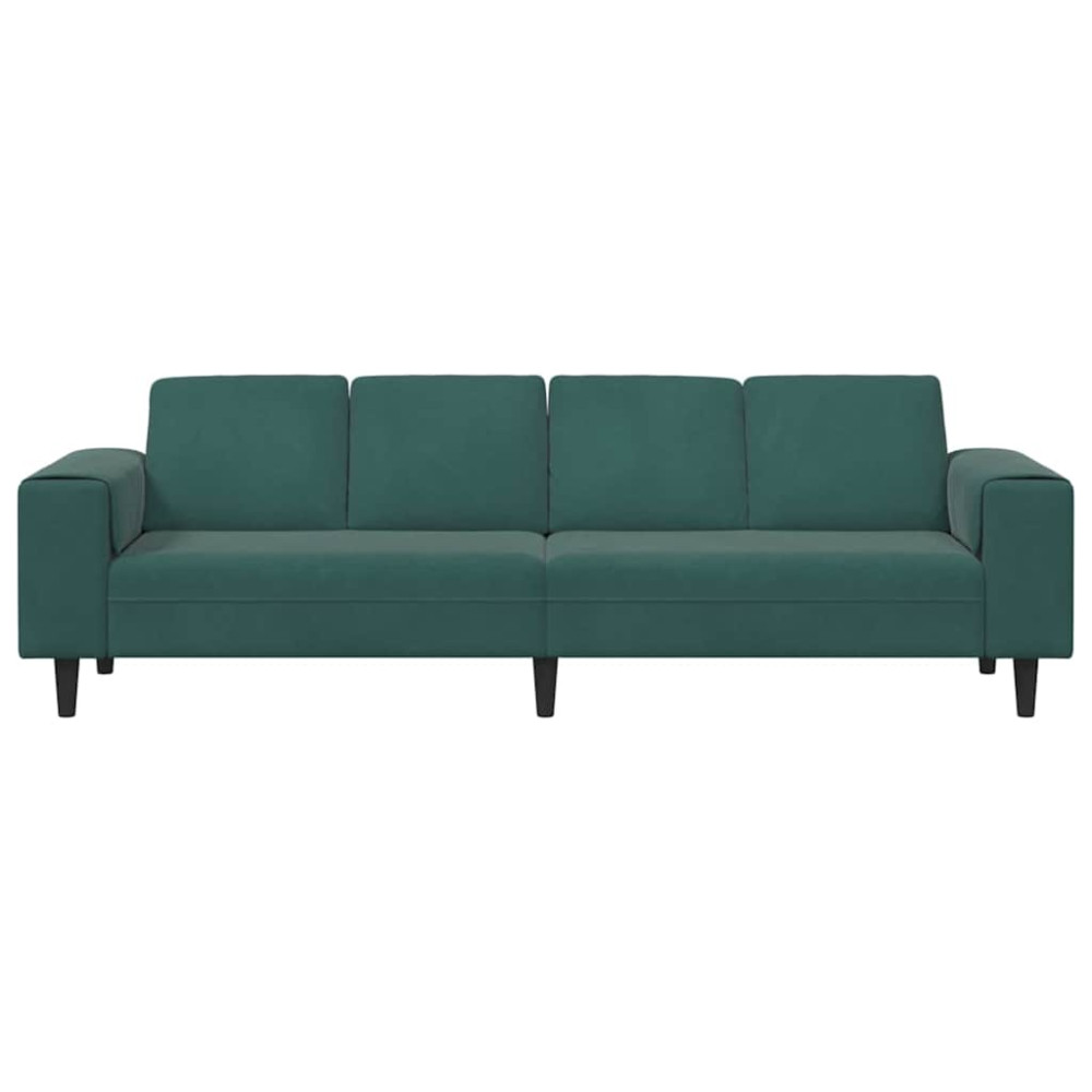 Produktbild för Vardagsrumsoffa Mörkgrön 250 x 77 x 76 cm