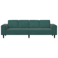 Produktbild för Vardagsrumsoffa Mörkgrön 250 x 77 x 76 cm