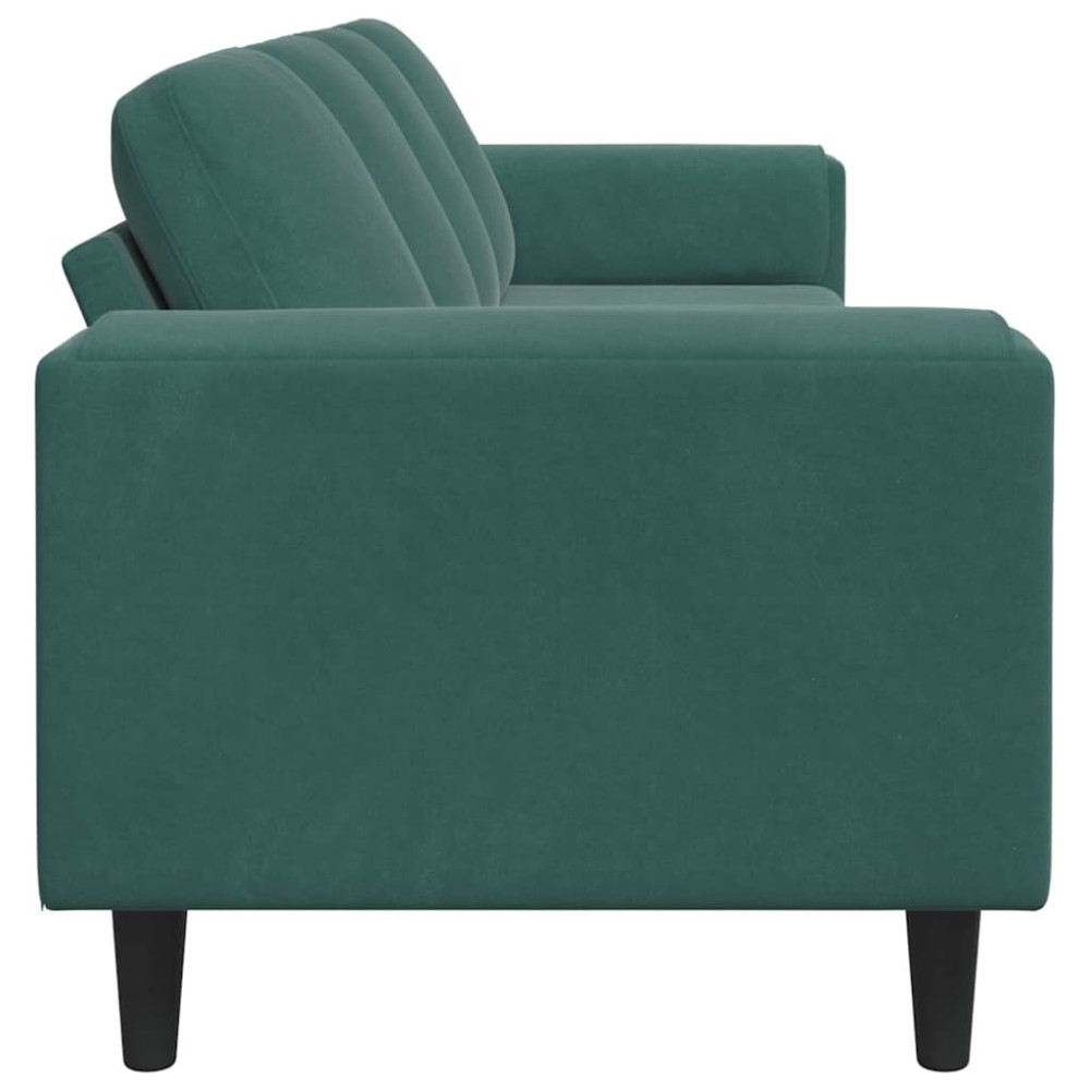Produktbild för Vardagsrumsoffa Mörkgrön 250 x 77 x 76 cm