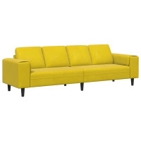 Produktbild för Vardagsrumsoffa Gul 250 x 77 x 76 cm