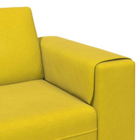 Produktbild för Vardagsrumsoffa Gul 250 x 77 x 76 cm
