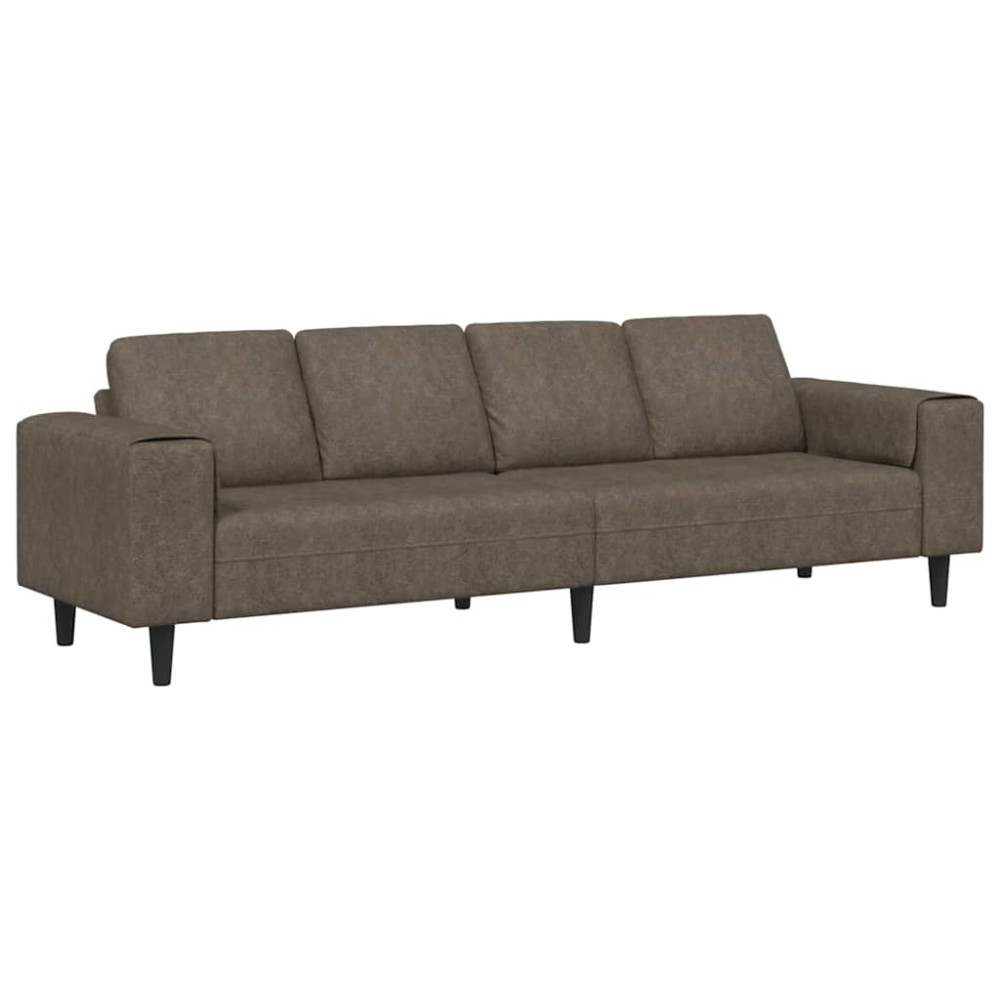 Produktbild för Vardagsrumsoffa Mörkgrå 250 x 77 x 76 cm