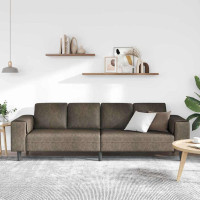 Produktbild för Vardagsrumsoffa Mörkgrå 250 x 77 x 76 cm