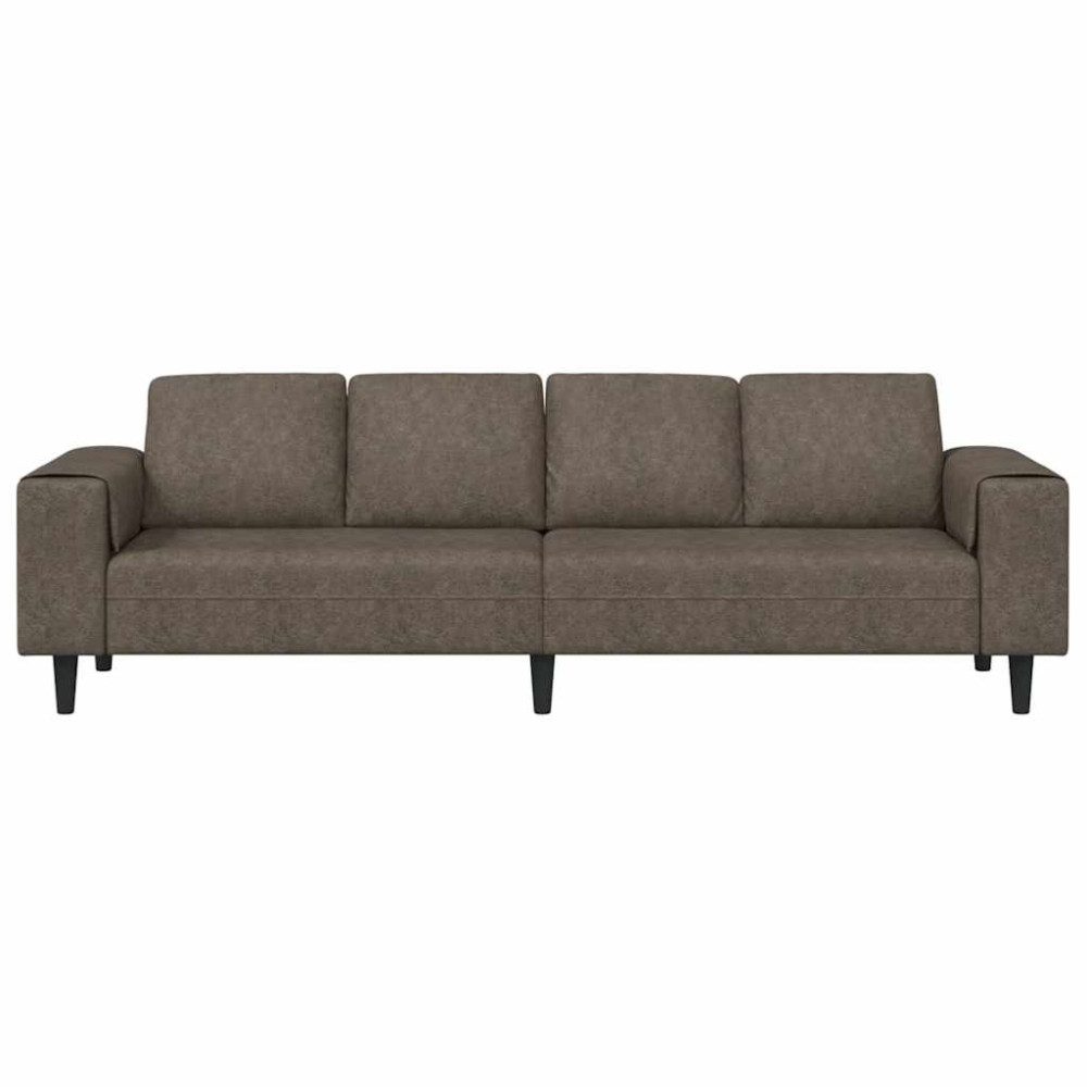 Produktbild för Vardagsrumsoffa Mörkgrå 250 x 77 x 76 cm
