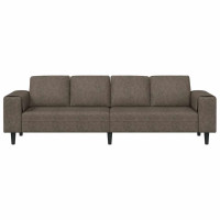 Produktbild för Vardagsrumsoffa Mörkgrå 250 x 77 x 76 cm