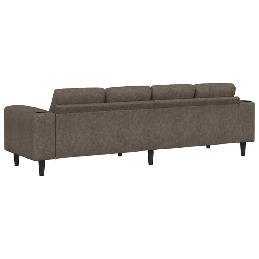 Produktbild för Vardagsrumsoffa Mörkgrå 250 x 77 x 76 cm