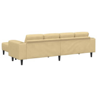 Produktbild för Soffa Grågrön 250 x 188 x 76 cm Kordread tyg
