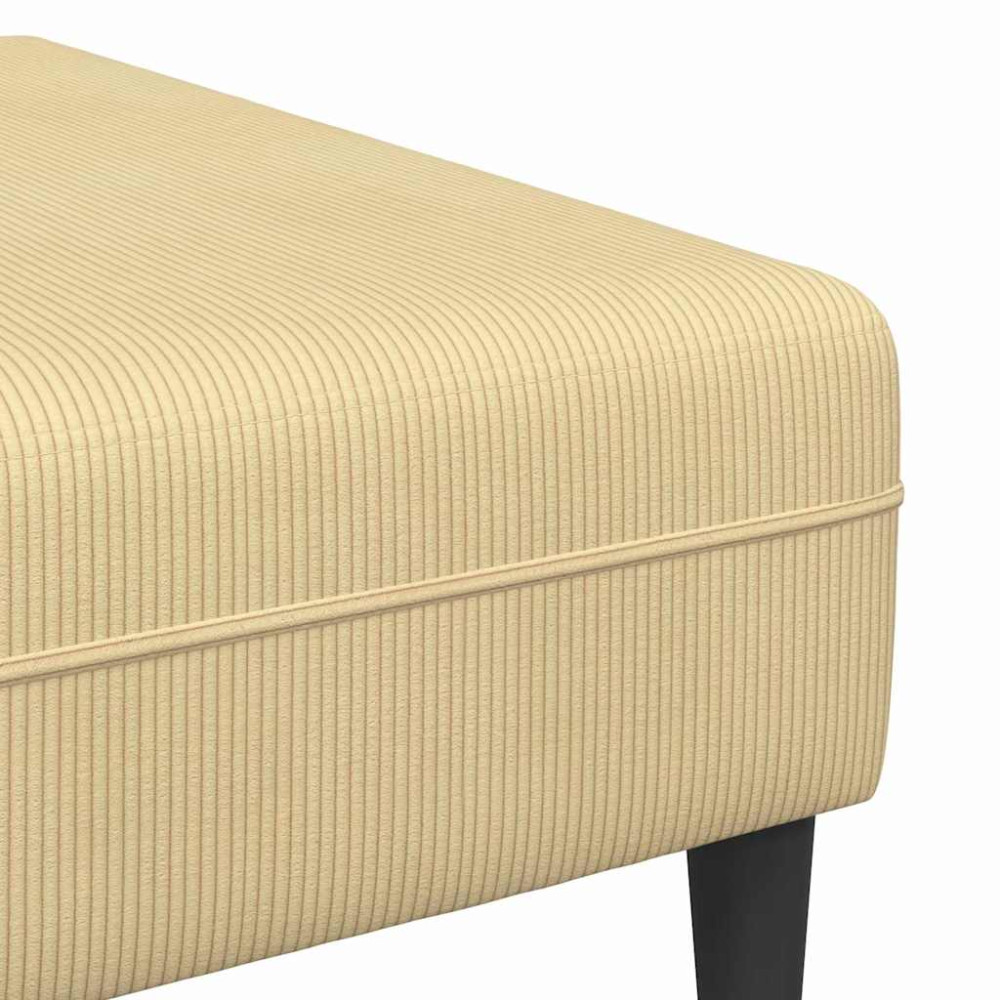 Produktbild för Soffa Grågrön 250 x 188 x 76 cm Kordread tyg