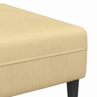 Produktbild för Soffa Grågrön 250 x 188 x 76 cm Kordread tyg