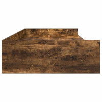 Produktbild för Sängram med huvudgavel Gammalt trä 75 x 190 cm Konstruerat trä