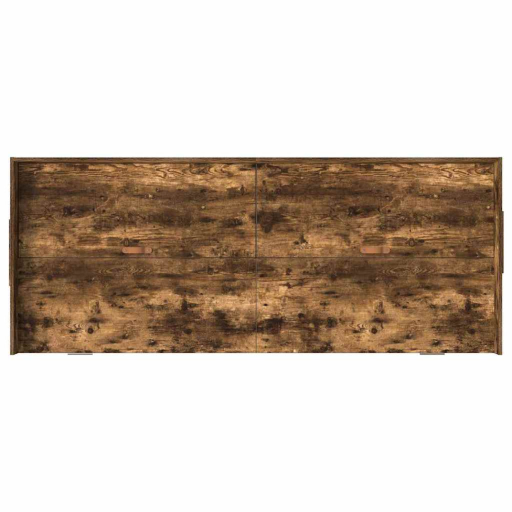 Produktbild för Sängram med huvudgavel Gammalt trä 75 x 190 cm Konstruerat trä