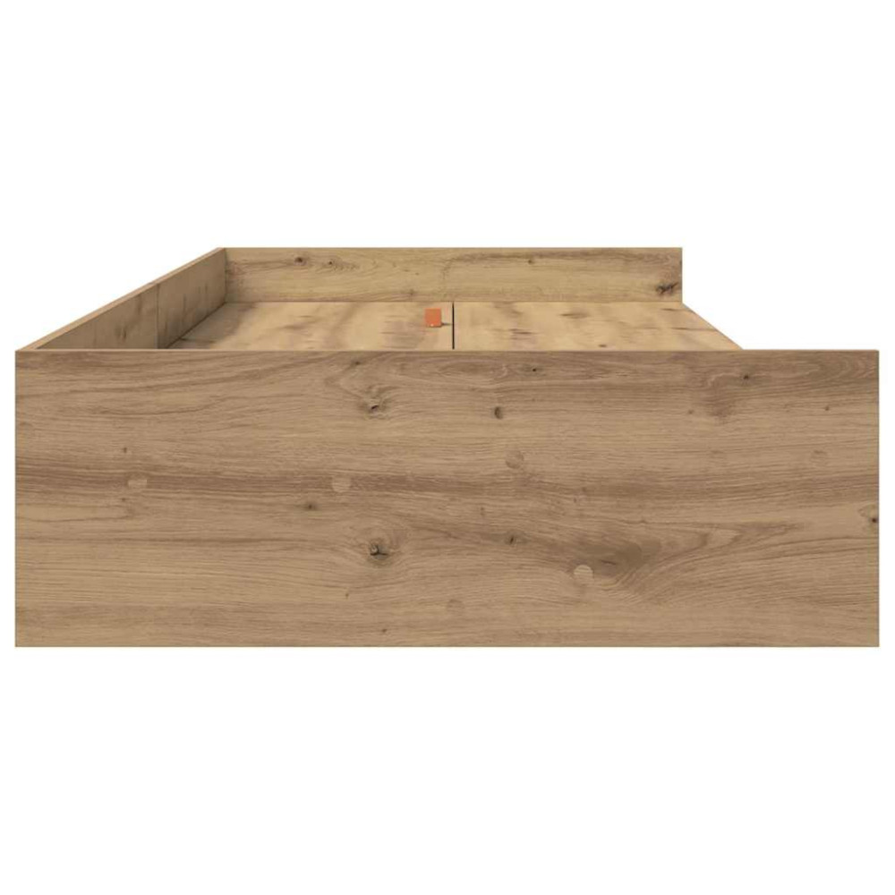 Produktbild för Sängram med låda Artisan Ek 75 x 190 cm Konstruerat trä