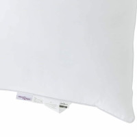 Produktbild för Duntäcke med kudde 2 pcs Vit Mikrofiber