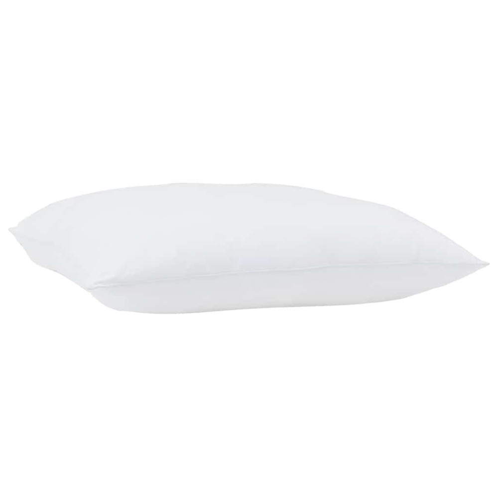 Produktbild för Duntäcke med kudde 2 pcs Vit Mikrofiber