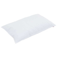 Produktbild för Duntäcke med kudde 2 pcs Vit Mikrofiber