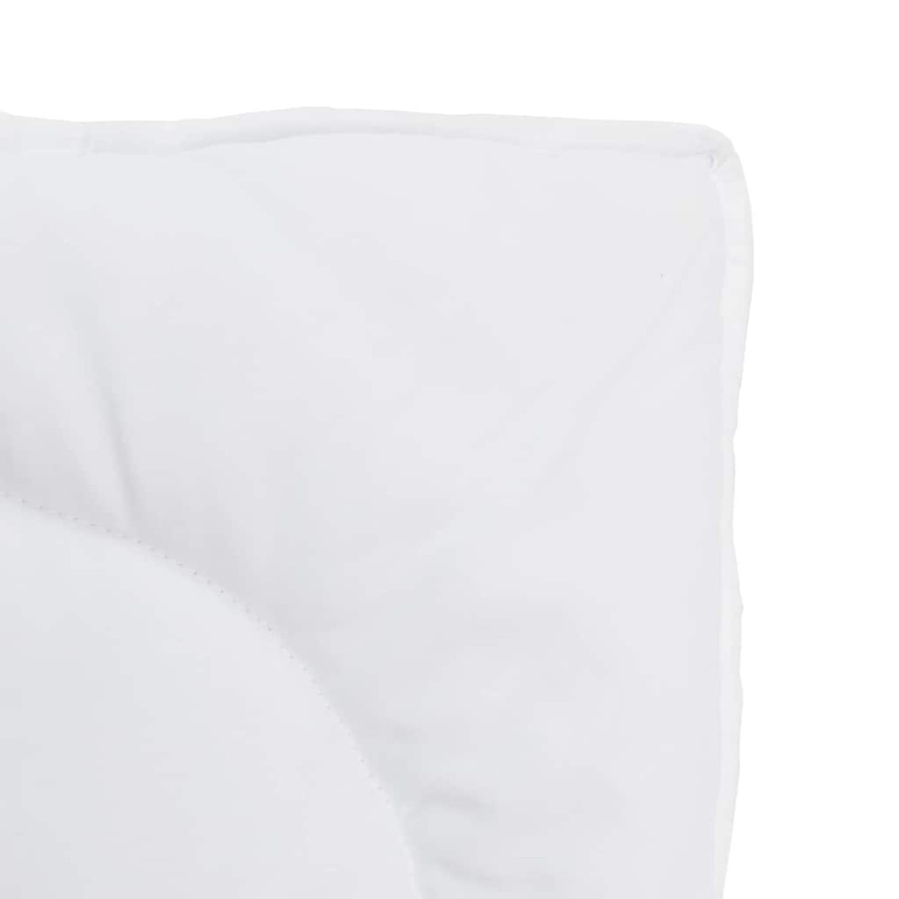 Produktbild för Duntäcke med kudde 2 pcs Vit Mikrofiber