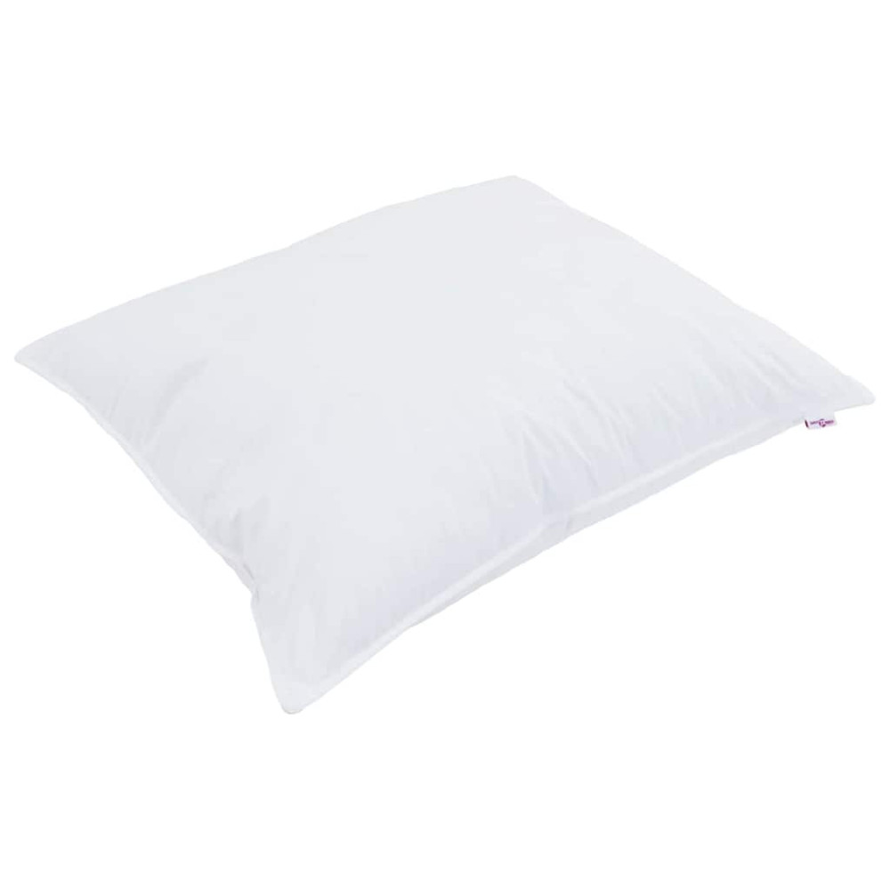 Produktbild för Duntäcke med kudde 2 pcs Vit Mikrofiber