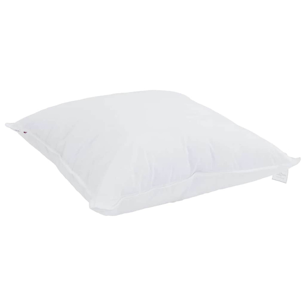 Produktbild för Duntäcke med kudde 2 pcs Vit Mikrofiber