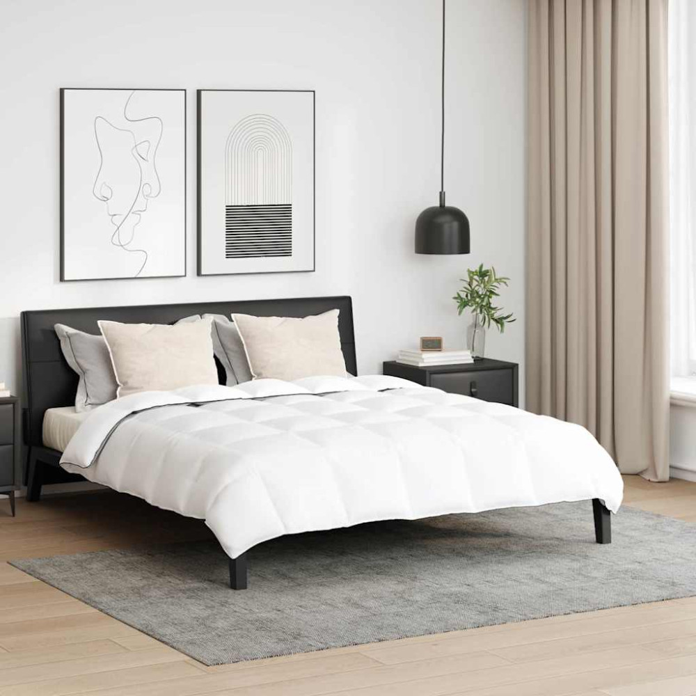 Produktbild för Vinter Täcke med kudde 3 pcs Vit Dunfjäder