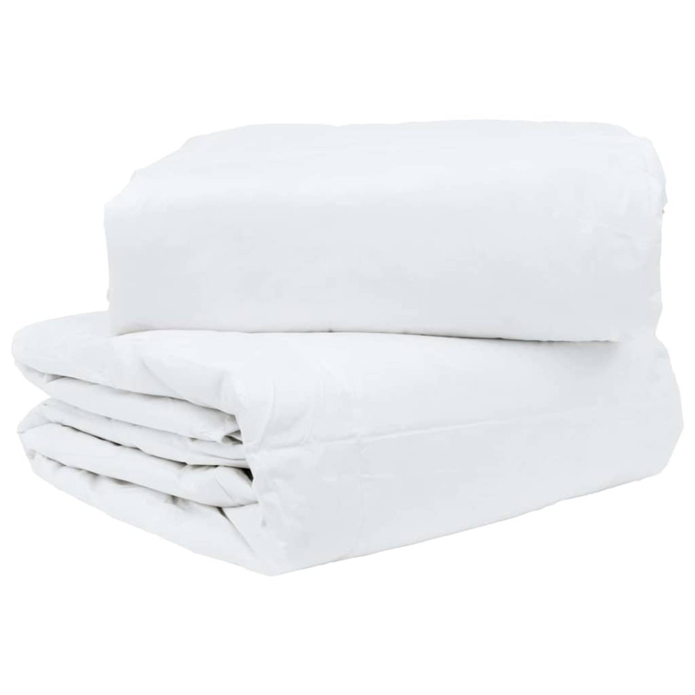 Produktbild för Täckeset med kudde 3 pcs Vit Dunfjäder