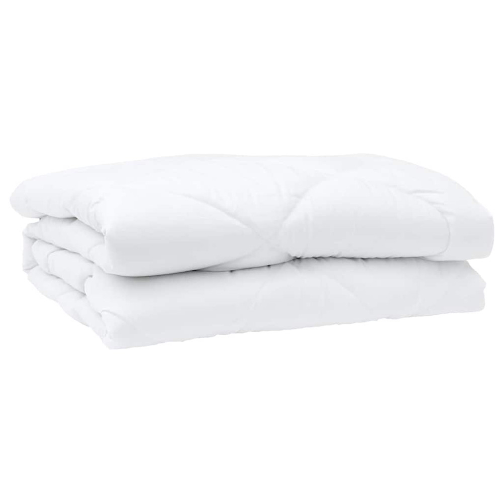 Produktbild för Duntäcke med kudde 3 pcs Vit Mikrofiber