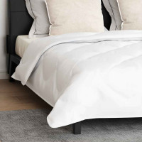 Produktbild för Duntäcke med kudde 3 pcs Vit Mikrofiber