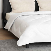 Produktbild för Duntäcke med kudde 3 pcs Vit Mikrofiber