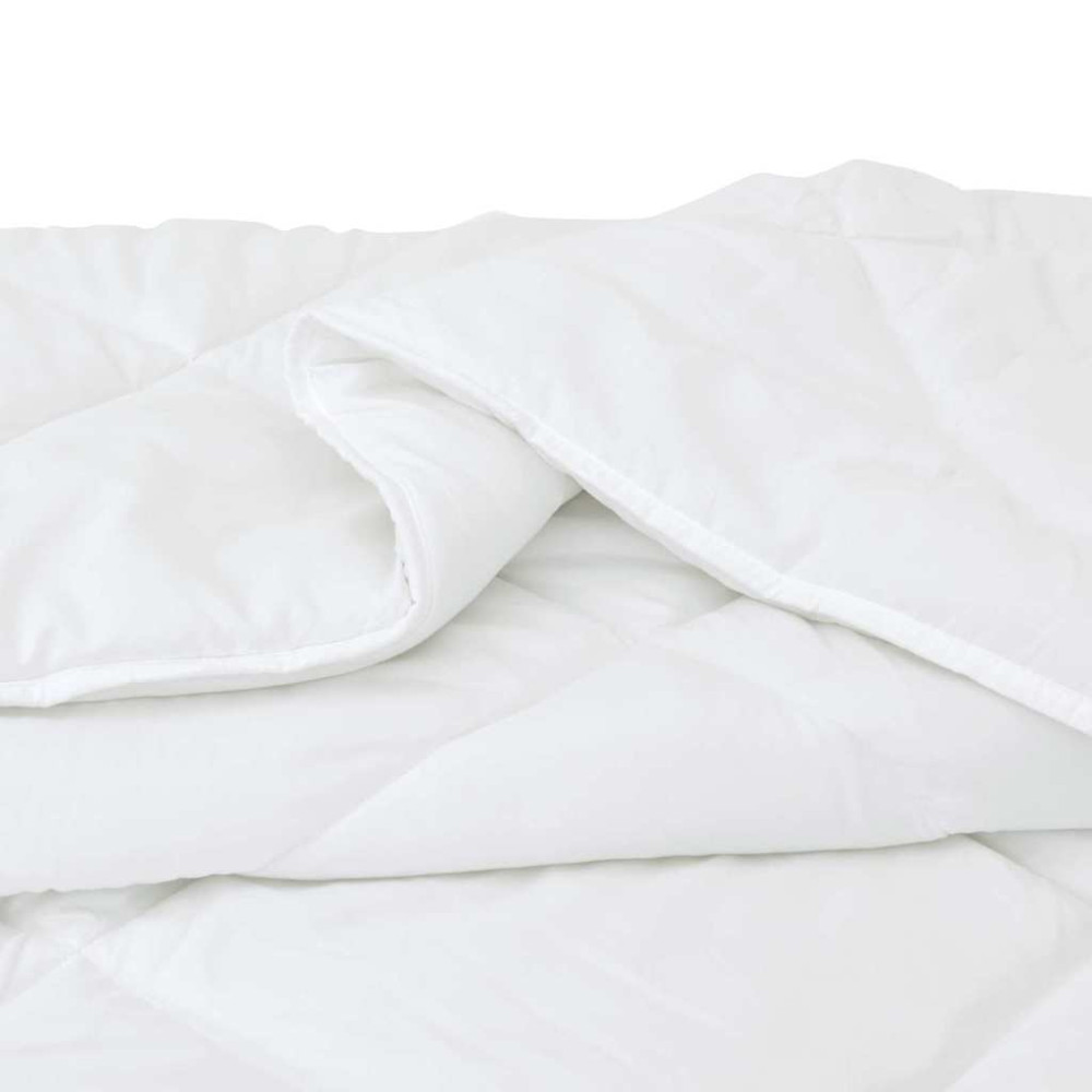 Produktbild för Duntäcke med kudde 3 pcs Vit Mikrofiber