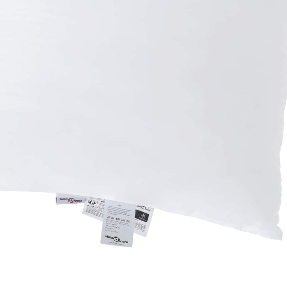 Produktbild för Duntäcke med kudde 3 pcs Vit Mikrofiber