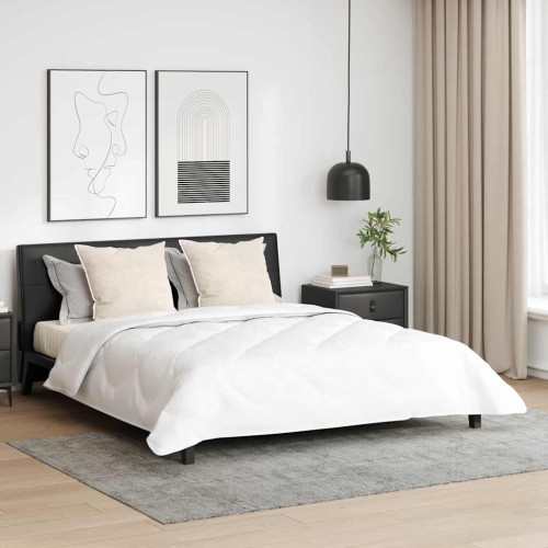 vidaXL Duntäcke med kudde 3 pcs Vit Mikrofiber - Täcken