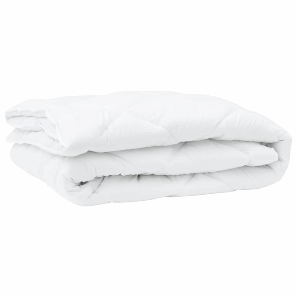 Produktbild för Duntäcke med kudde 3 pcs Vit Mikrofiber