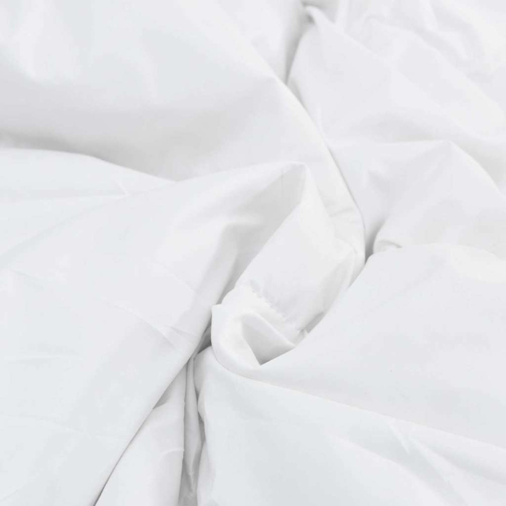 Produktbild för Duntäcke med kudde 3 pcs Vit Mikrofiber