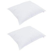 Produktbild för Duntäcke med Kuddar med kudde 3 pcs Vit Mikrofiber