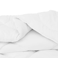 Produktbild för Duntäcke med Kuddar med kudde 3 pcs Vit Mikrofiber