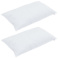 Produktbild för Duntäcke med Kuddar med kudde 3 pcs Vit Mikrofiber