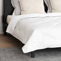 Produktbild för Duntäcke med Kuddar med kudde 3 pcs Vit Mikrofiber