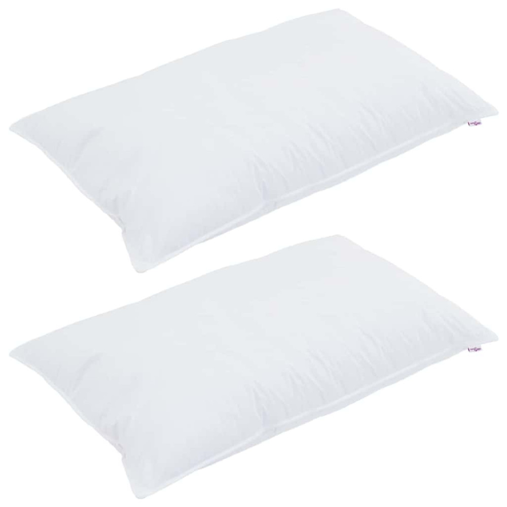 Produktbild för Duntäcke med Kuddar med kudde 3 pcs Vit Mikrofiber