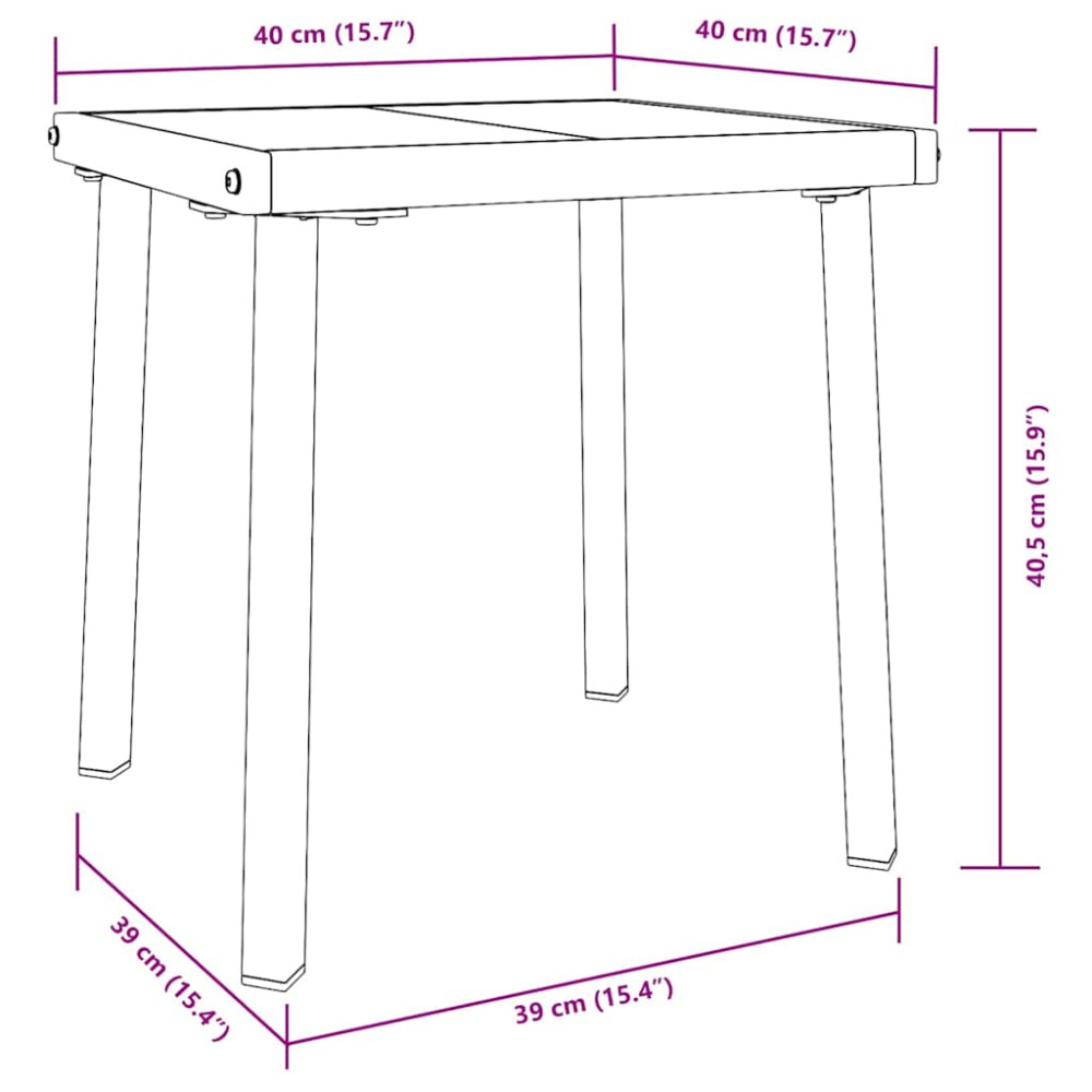 Produktbild för Solstol 3 pcs Brun 197 x 70 x 82 cm konstrotting