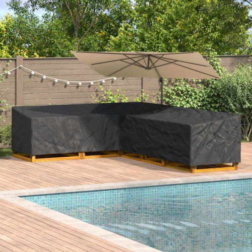 vidaXL Möbelöverdrag Svart 355 x 275 x 80 cm 210D Oxford Tyg