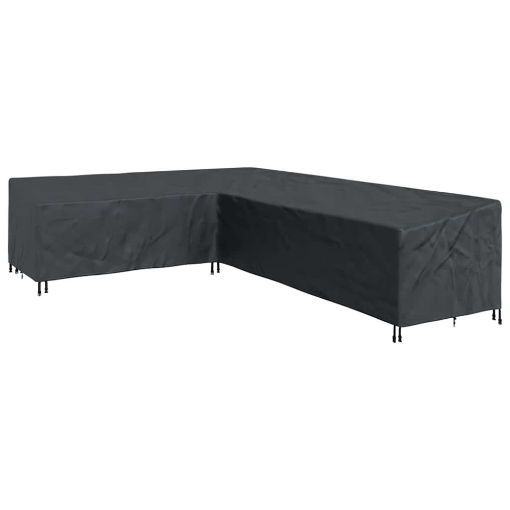Produktbild för Möbelöverdrag Svart 355 x 275 x 80 cm 210D Oxford Tyg