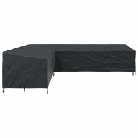 Produktbild för Möbelöverdrag Svart 355 x 275 x 80 cm 210D Oxford Tyg