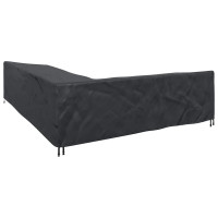Produktbild för Möbelöverdrag Svart 355 x 275 x 80 cm 210D Oxford Tyg