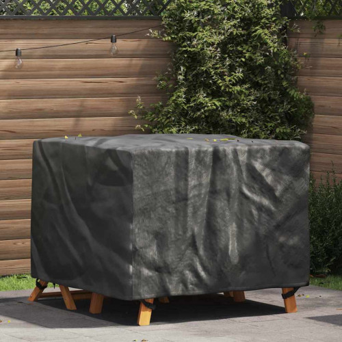 vidaXL Möbelöverdrag Enfärgad Svart 113 x 113 x 73 cm 210D