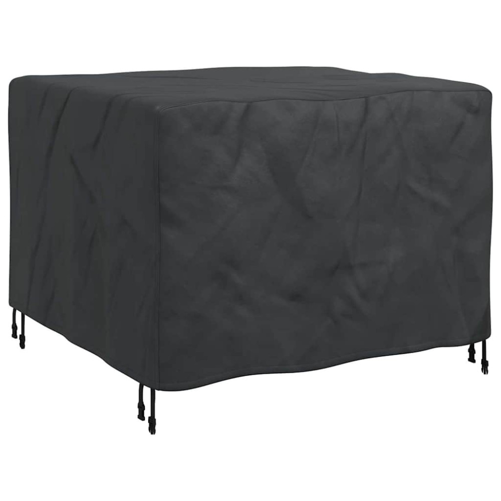 Produktbild för Möbelöverdrag Enfärgad Svart 113 x 113 x 73 cm 210D